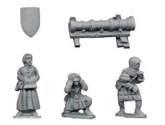 Bombarde mit Artilleristen 