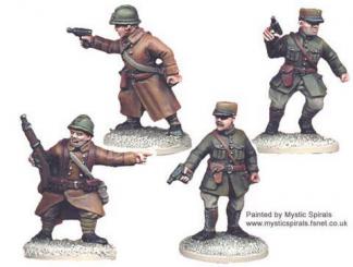 Figurines de commandement de l'infanterie française 
