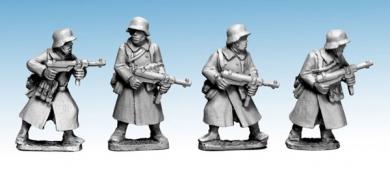 Infanterie allemande en manteau avec mitraillettes - 1939-42 