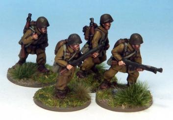 Infanterie polonaise avec mitrailleuses légères 