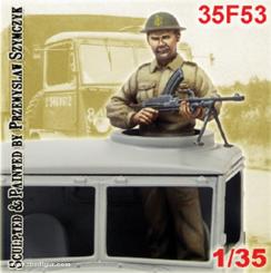 Soldat avec Bren Gun pour camion Bedford 