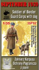 Soldat polonais avec chien - Corps des gardes-frontière 1939 