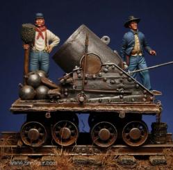 Vignette : canon ferroviaire Dictator 