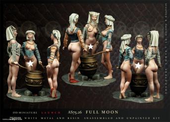 Full moon - 3 witches 