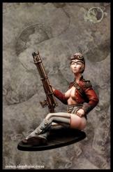 Steam Punk Colonial Sniper Lady I 
