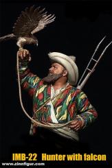 Chasseur avec un faucon 