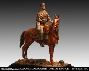 Officier français - 1er régiment de tirailleurs marocains 