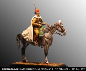 Spanish Officer - Fuerzas Regulares Indigenas No. 3 - Grupo de Ceuta - 1923 