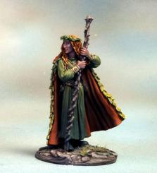 Female Elven Druid with Staff 
