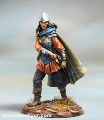 Female Elven Warrior Drawing Sword 