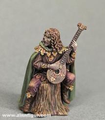 Sitting Elven Bard with Lute 