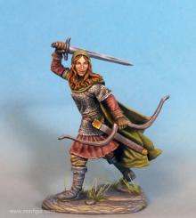 Female Ranger with Bow and Sword 