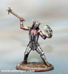 Guerrier avec hache et bouclier 