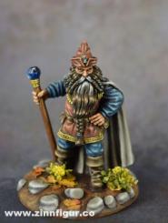 Mage nain avec bâton 