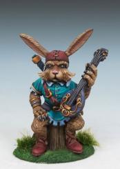 Lapin barde avec luth 