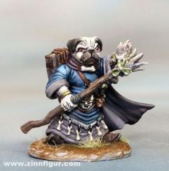 Pug Mage avec bâton 