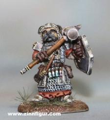 Pug Clerc avec une massue 