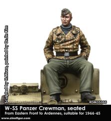 Sitzender WSS Panzersoldat - 1944-45 