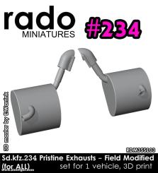 Sd.Kfz.234 Exhaust - Field Modification 