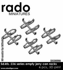 Sd.Kfz.234 Empty Jerry Can Racks 