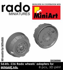 Sd.kfz. 234 wheel adapter hubs 