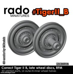 Galets de roulement corrects Tiger II - tard 