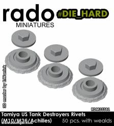 M10/M36/Achilles Nuts/Bolts (Tamiya) 