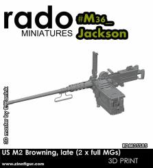 M2 Browning late Machine Guns (2 pcs) 