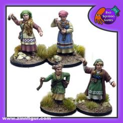 Maîtresses de bouclier avec fronde 