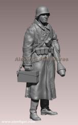 German soldier in greatcoat 