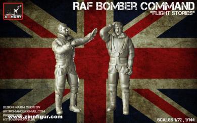 RAF WWII Crewmen in High Altitude Outfit - Flight Stories 