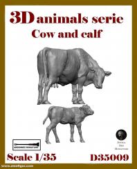 Vache et veau 