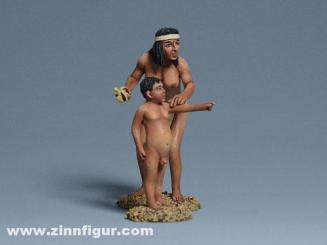 Indianerin mit Kind 