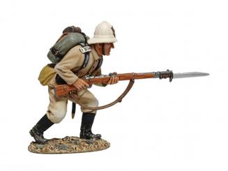 German Marine Bending Forward 