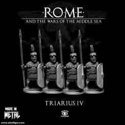 2,5" NEW 1/30 Roman Legionary Triarius 2nd BC Warrior Tin Metal Soldier 65 mm 