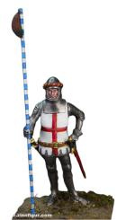 Porte-étendard anglais "queue de renard" - Agincourt 1415 
