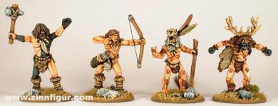 Personnages d'hommes des cavernes 