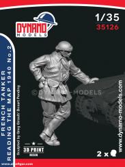 Soldat de char français lisant la carte #2 - 1940 