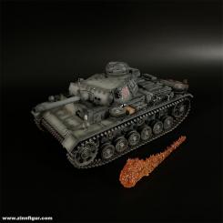 German Grey Panzer III Ausf N of Div "Totenkopf" 