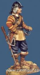 Arquebusier with Helmet 