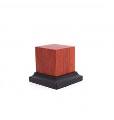 Holzsockel mit Fuß (Padouk) 