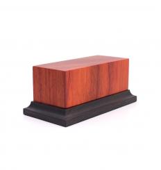 Holzsockel mit Fuß (Padouk) 