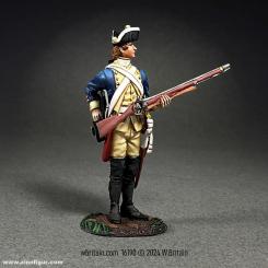 Soldat hessois saisissant une cartouche - Régiment von Donop 