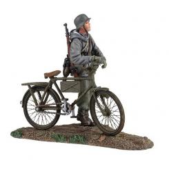 German Volksgrenadier Wearing Parka Pushing Bicycle No.1 
