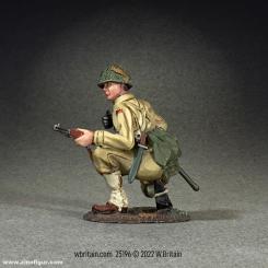 US Armored Infantryman Kneeling Alert - 1943-45 