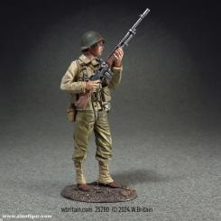 U.S. Infantry BAR Man Standing Alert, 1942-45 