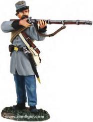 Soldat confédéré, faisant feu 