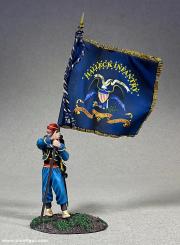 Union 146th New York Zouave with Regimental Colors 