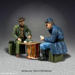 "Can't Win for Losing" - Union Soldier and Civilian Playing Cards 