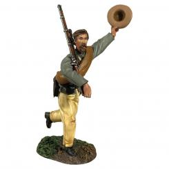 Confederate Infantry Marching and Cheering No 2 